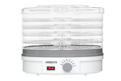 Сушилка для овощей и фруктов Ardesto FDB-5320, 245 Вт, 5 поддонов, терморегулятор, White