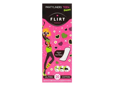 Прокладки щоденні FANTASY FLIRT fresh cotton&ultra 20шт 150мм