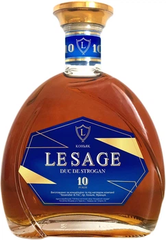 Бренді Le Sage Duc de Strogan 10р. 0.5 л 40% (4840557003378)
