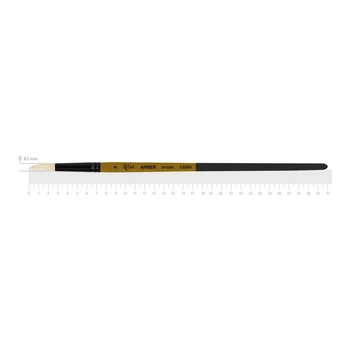 Пензель Rosa AMBER 2306R щетина кругла №6 д.р. (4823098533276)