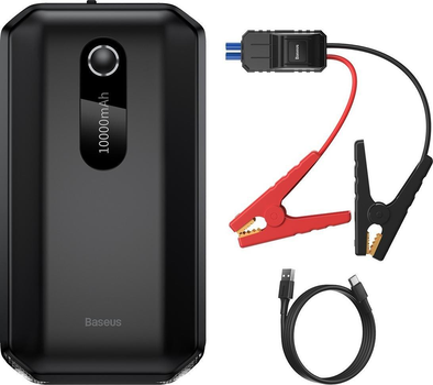 Пускозарядний пристрій Baseus Super Energy Air Car Jump Starter 1000A 10000 mAh Black (6932172604196)