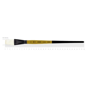 Пензель Rosa AMBER 2306F щетина пласка №12 д.р. (4823098533306)