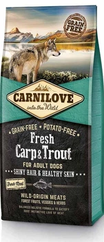 Корм CarniLove Fresh Carp & Trout сухой с карпом и форелью взрослых для собак 12 кг