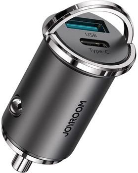 Ładowarka samochodowa JOYROOM C-A35 45W USB-A/USB-C PD Grey (6941237136404)