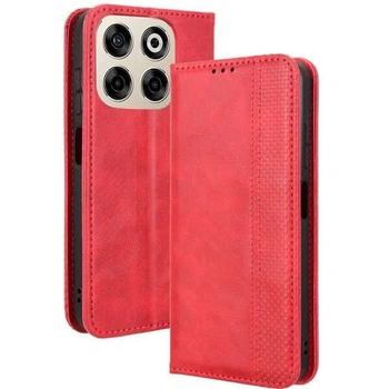 Чехол-книжка Deexe Retro Style для ZTE Nubia V70 - Red