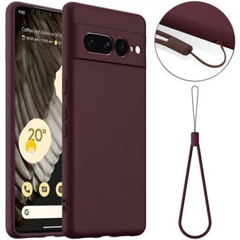 Защитный чехол Deexe Silicone Case with MagSafe для Google Pixel 7 Pro - Wine Red