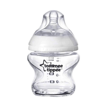 Пляшечка скляна Tommee Tippee з силіконовою соскою 150 мл (5010415224378)