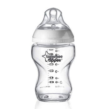 Пляшечка скляна Tommee Tippee з силіконовою соскою 250 мл (5010415224385)