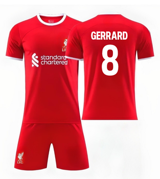 Форма футбольна дитяча Gerrard (Джерард) 8 Liverpool (Ліверпуль), сезон 24/25, 26 розмір, ріст 140-145 см, червона