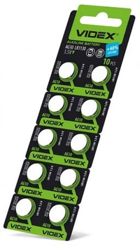 Батарейки Videx AG10 LR1130 1.5V 10 шт. уп. (t1850)