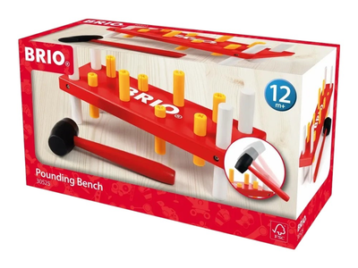 Zabawka edukacyjna Brio młoteczkowa ławka czerwony (7312350305258)