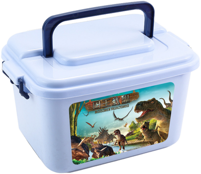 Zestaw figurek Lean Toys Dinozaury z akcesoriami 46 elementów (5905991037125)