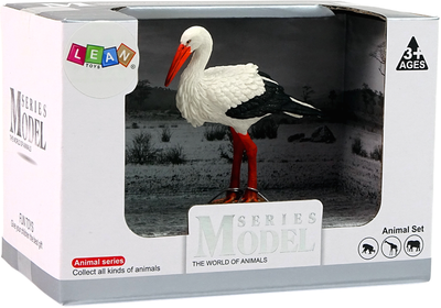 Figurka kolekcjonerska Lean Toys Zwierzęta Świata Bocian 3 cm (5905214971519)