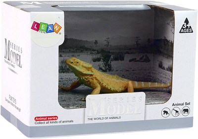 Figurka kolekcjonerska Lean Toys Zwierzęta Świata Agama brodata 6 cm (5905214971526)