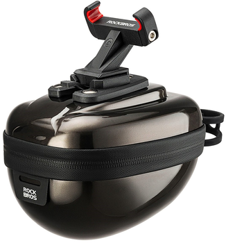 Torba rowerowa RockBros Rigid Hard Shell Compact Saddle Bag 0.4l Black (3013007601)