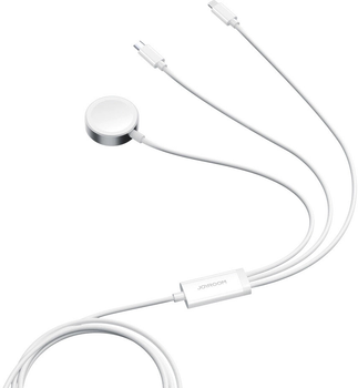 Ładowarka bezprzewodowa Joyroom S-IW008 3in1 USB-A - Lightning/USB-C 3.5W White (6956116771300)