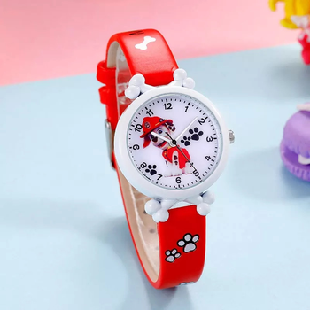Часы детские наручные Paw Patrol Маршал красные