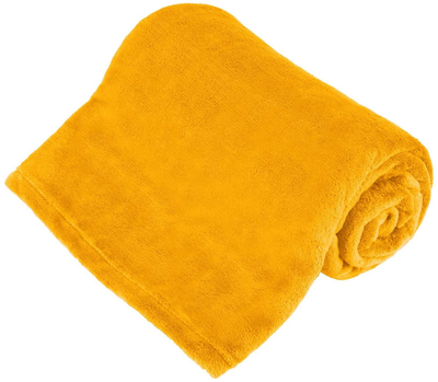 Ковдра Teesa флісова жовта 150x200 см (5901890070140)