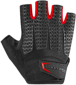 Rękawiczki rowerowe Rockbros z wkładkami żelowymi S169BR S Black-Red (5907769312786)