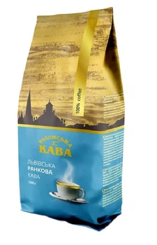 Кава в зернах Віденська кава "Львівська ранкова" 1 кг. (4820000371551)