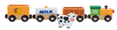 Pociąg drewniany Viga na magnesach Farma 50821 (6934510508210)
