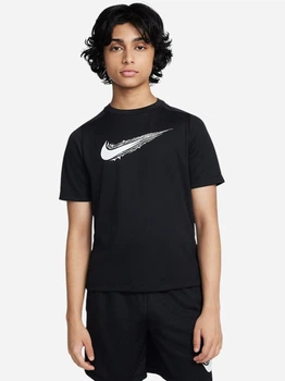 Підліткова футболка для хлопчика Nike B Nk Df Multi Ss Top Hbr HF8100-010 137-147 M Чорна (197859928743)