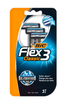 Набір бритв без змінних катриджів BIC Flex 3 Classic 3 шт. (3086123242517)