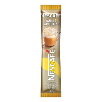 Напій кавовий Nescafe Vanilla cappuccino розчинний зі смаком ванілі 20 х 14 г. (8445291573376)