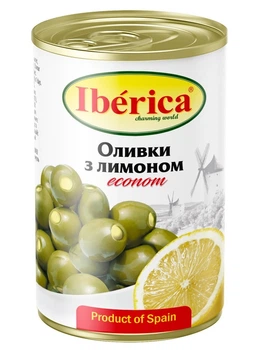 Оливки Iberica фаршированные лимоном 280г. (8436024298406)