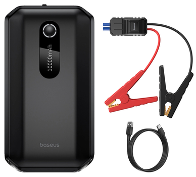 Пускозарядний пристрій Baseus 10000mAh 12V 1000A/500A Black (C00245501113-00)