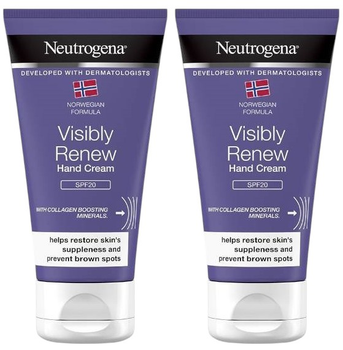 Крем для рук Neutrogena Anti-Aging SPF 20 2 x 75 см (3574661813530)