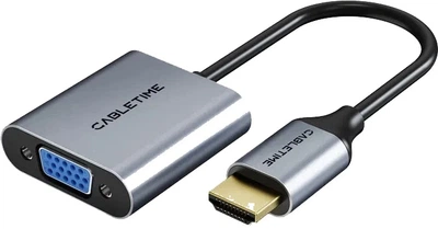 Переходник CABLETIME HDMI - VGA 0.2 м v2.0 (19201080p)/60HZ (CP53G)