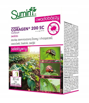 Środek owadobójczy Sumin Coragen 200 SC w formie  koncentratu 30 ml (5907102015558)