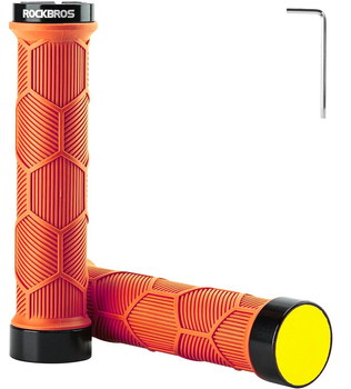 Гріпси велосипедні Rockbros with reflector Orange (40720007004)