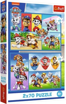 Пазли Trefl 2 х 70 ел. - Цуценячий патруль править / Viacom PAW Patrol / 140 елементів (34441)