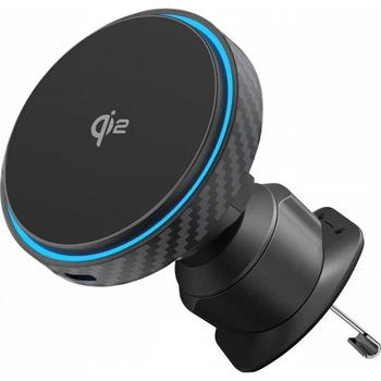 Автомобильный держатель с беспроводной зарядкой 15W Magsafe Proove Graphite Circle Qi2 черный (WHGC15010001)