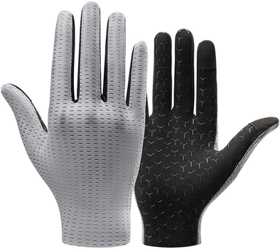 Велорукавички RockBros дихаючі довгі M Grey (5907769373589)