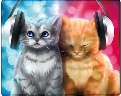 Игровая поверхность Voltronic Cats In Headphones Mixcolor (YT36455)