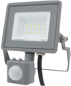 Прожектор NORTE Spotlight 10W IP65 6500К с датчиком движения (1-NSP-1221)