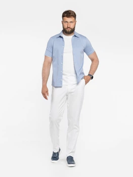 Сорочка чоловіча блакитна з бавовни Arber RALPH Jersey SS XXL зріст 6 блакитний (M14.25.23.521)