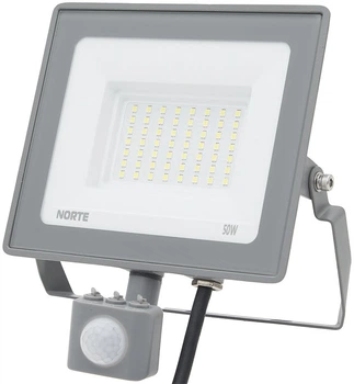 Прожектор NORTE Spotlight 50W IP65 6500К з датчиком руху (1-NSP-1225)