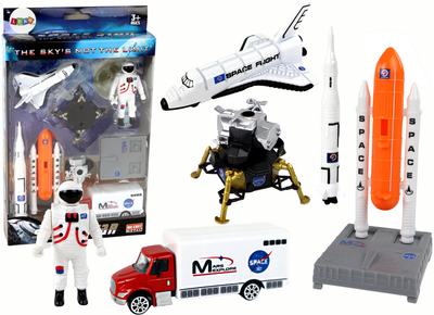 Zestaw kosmiczny Lean Toys Kosmos 7 elementów (5905679078600)