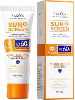 Солнцезащитный крем для лица Sadoer Sunscreen Anti Oxidant Protection Coverage 40 г (6942349743986)