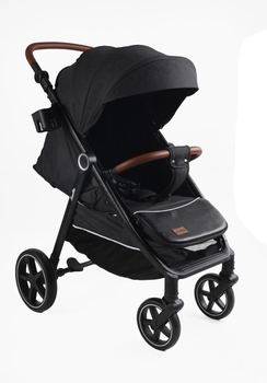 Прогулочная коляска детская JOY Sevillia S-892 рама алюминиевая телескопическая ручка. Black (170083)