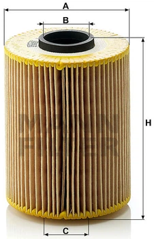 Фільтрувальний елемент масляного фільтра MANN HU 926/3x - H 926/3x