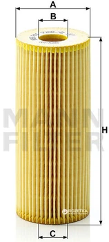 Фильтрующий элемент масляного фильтра MANN-FILTER HU 726/2x - HU 726/1x
