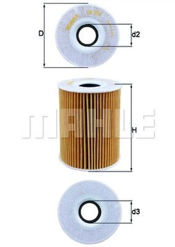 Фільтр масляний Knecht OX254D1