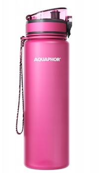 Butelka filtrująca na wodę Aquaphor City 800 ml Różowa (4744131019529)