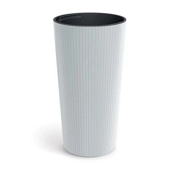 Горшок для цветов Prosperplast Lamia Slim 30см. Белый