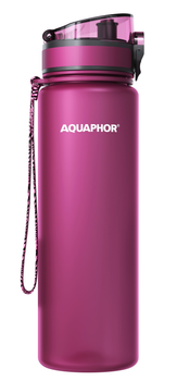 Butelka filtrująca na wodę Aquaphor City 650 ml Bordowa (4744131019505)